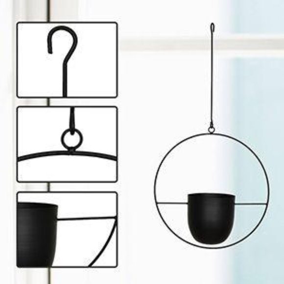 New Boho Metal Hanging Planter - Picture 4 of 5